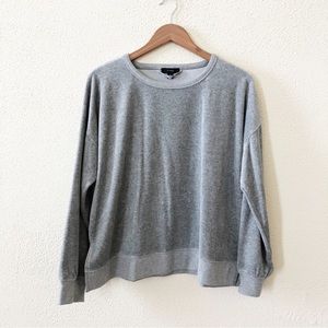 J. Crew Velour Crewneck Sweatshirt M